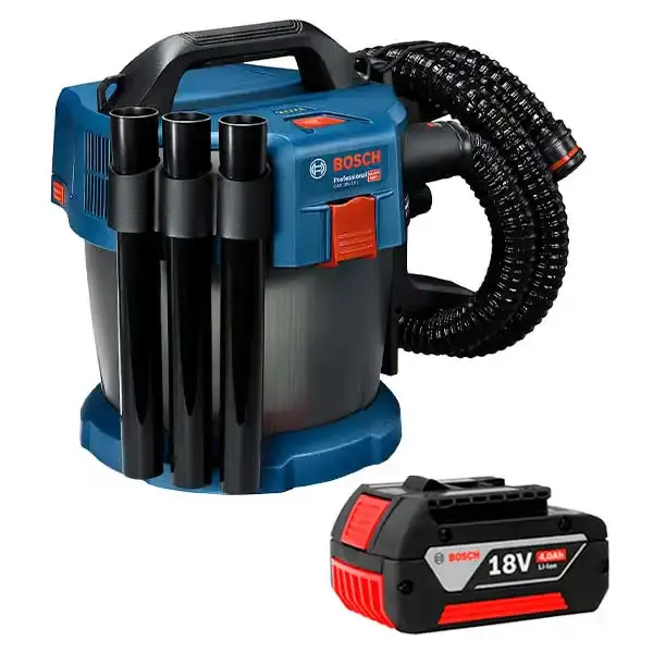 Aspirador de pó e líquido 10L 18V-10 com bateria 4,0AH Bosch