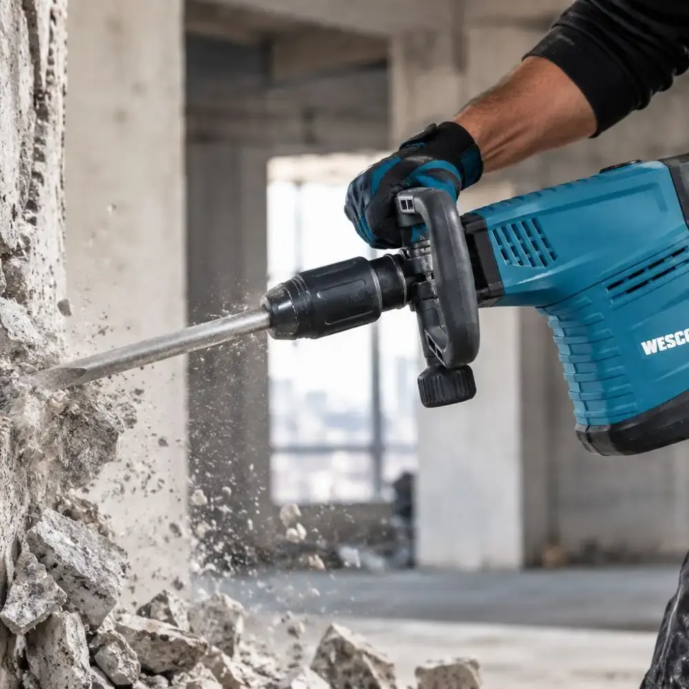 Martelete demolidor rompedor 25J 1500W sds-max 220V Wesco — fotografia 5