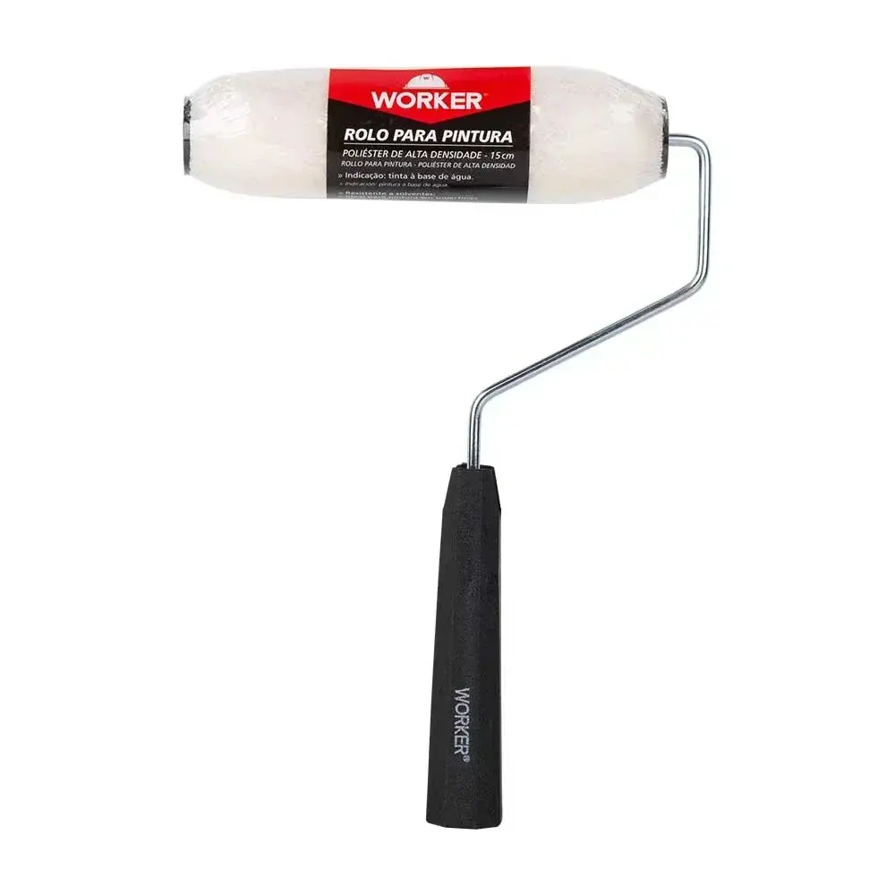 Rolo lã mista 15CM com suporte 432806 Worker — fotografia 8