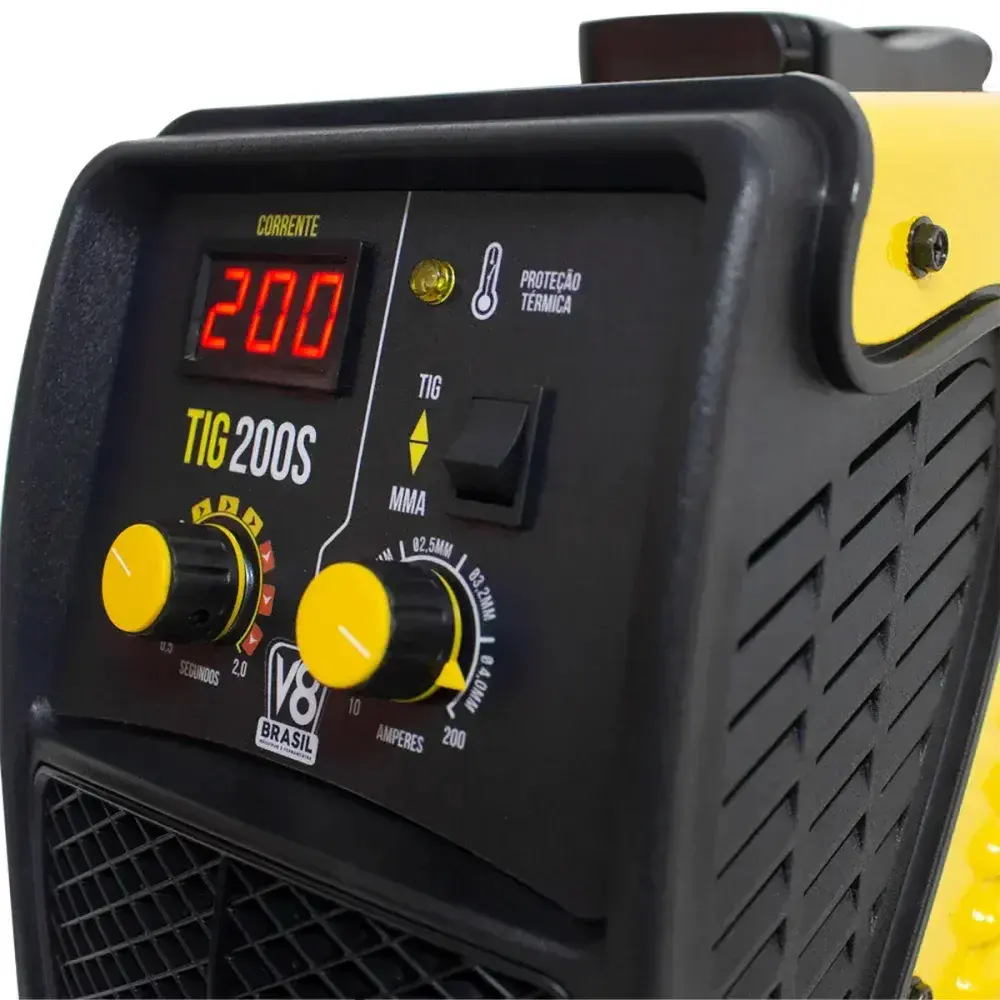 Máquina de solda inversora 200A tig mma 200S 220V V8 brasil — fotografia 12