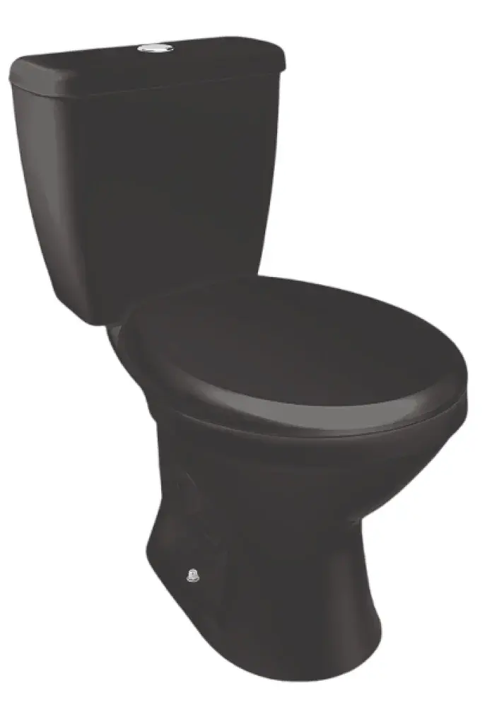 Kit bacia e caixa acoplada way 3/6L preto completo lorenzetti Lorenzetti Duchas
