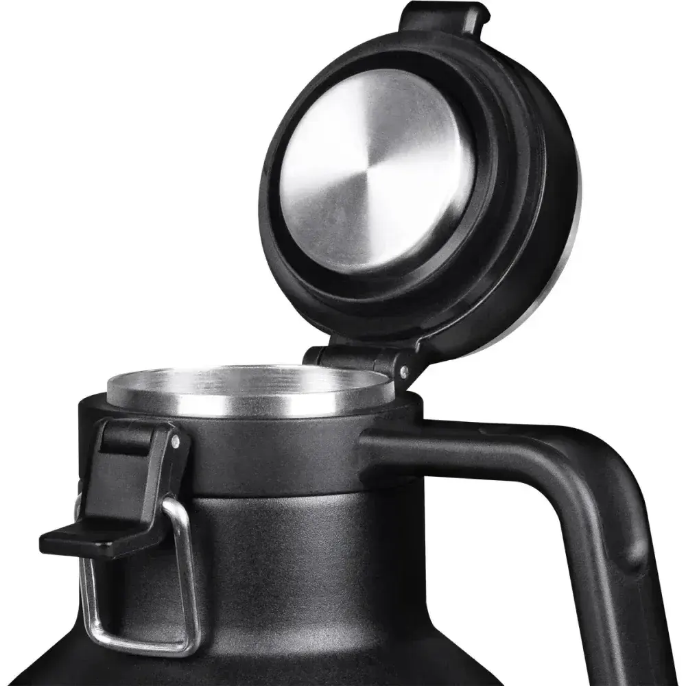 Growler térmico em aço inoxidável preto 1,9L Collins — fotografia 11