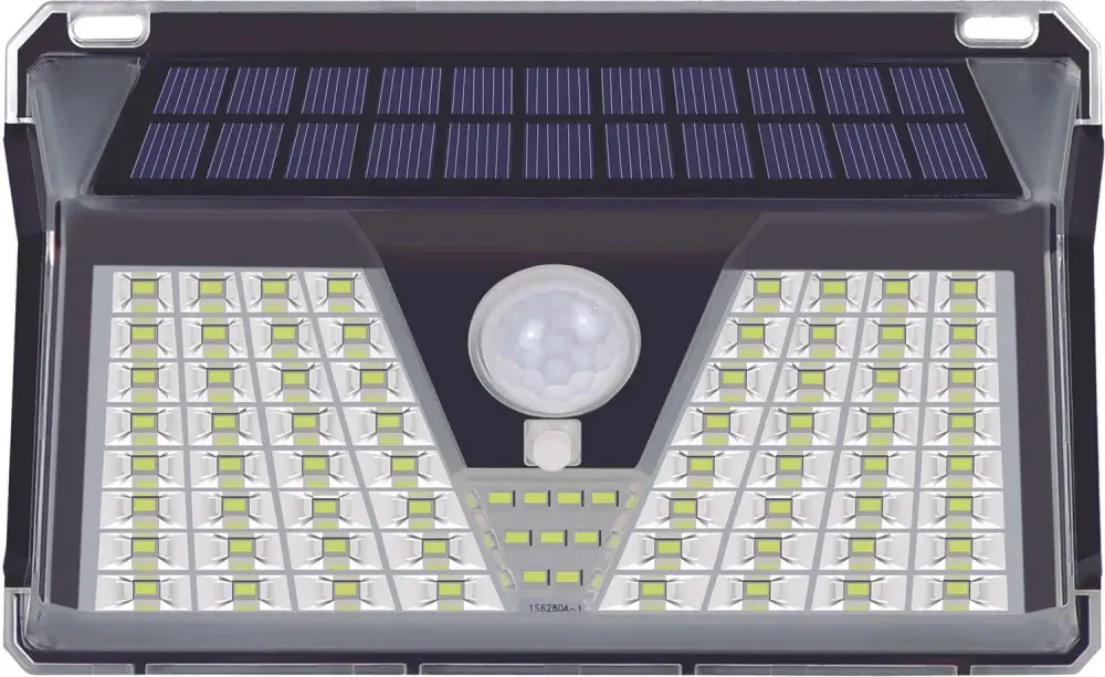 Luminária solar parede 73 leds Liege — fotografia 4