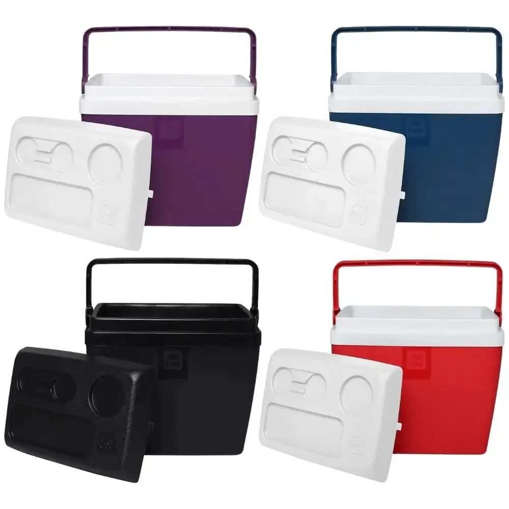 Caixa térmica 30 litros com porta-copos belfix Vermelho BEL — fotografia 3