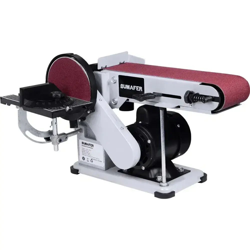 Lixadeira de cinta combinada 150MM 1750RPM 375W bivolt Bumafer — fotografia 8