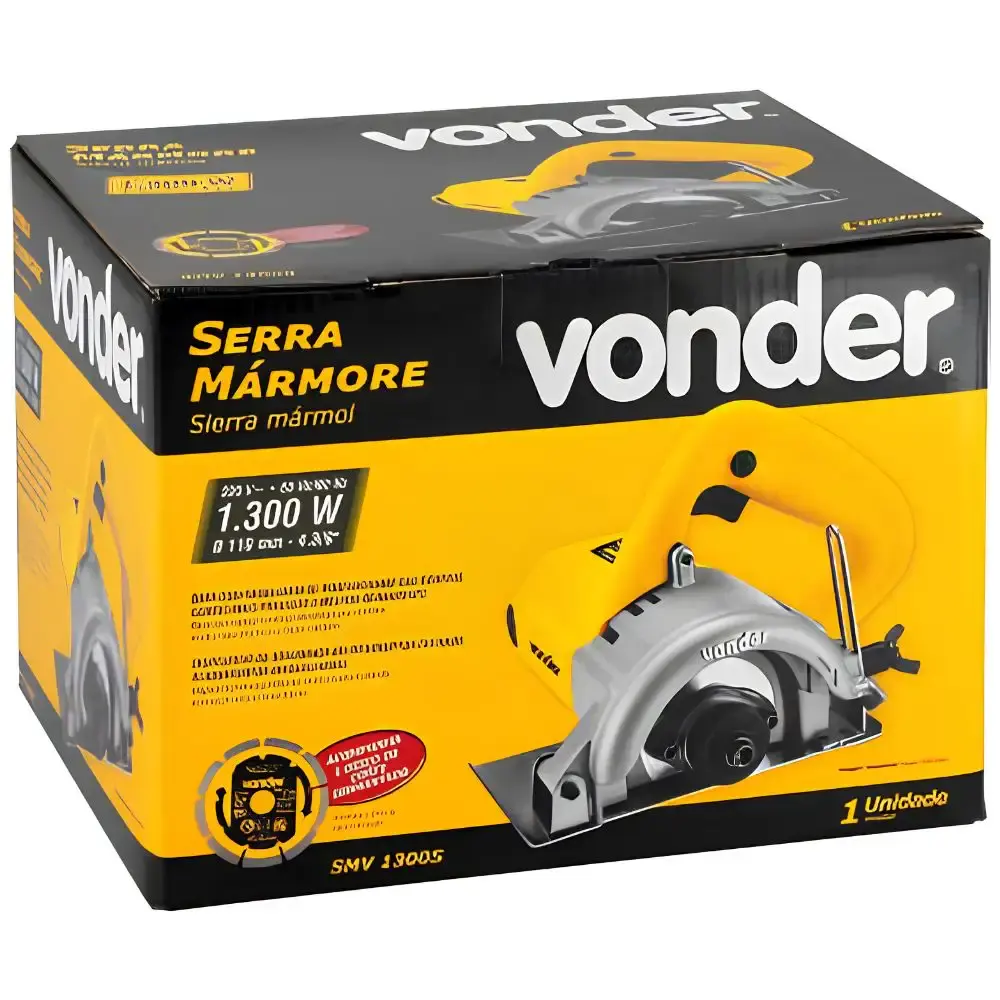 Serra mármore 4.3/8 POL SMV-1300 Vonder 220 V — fotografia 11