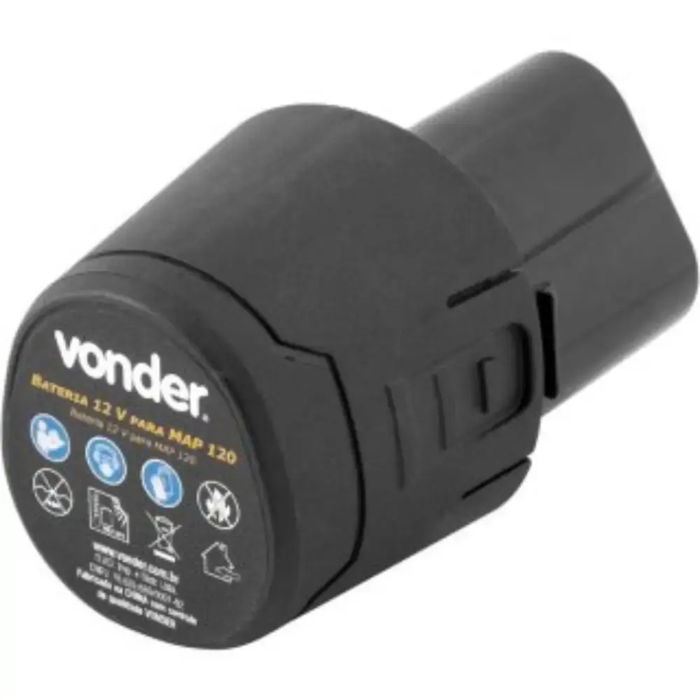 Bateria para máquina de assentar piso 12,0V MAP 120 e MAP 125 Vonder — fotografia 3