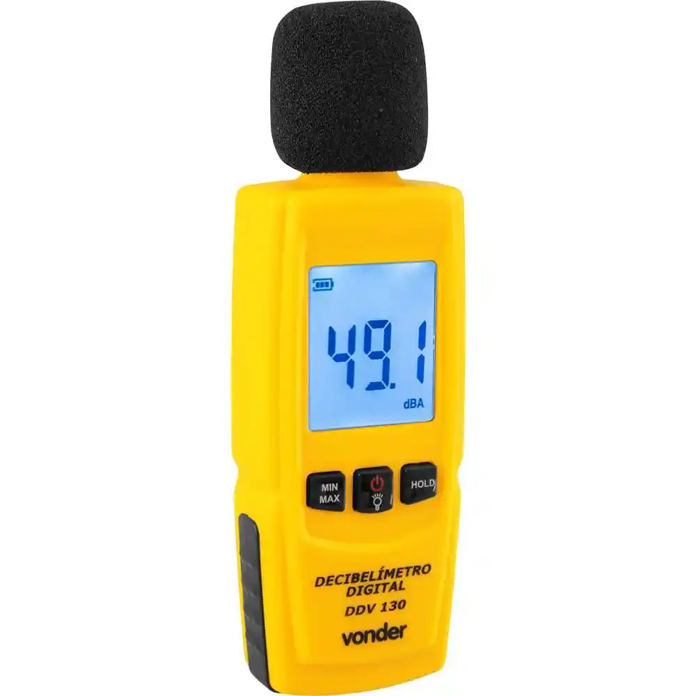 Decibelímetro digital 30 a 130DB DDV-130 Vonder