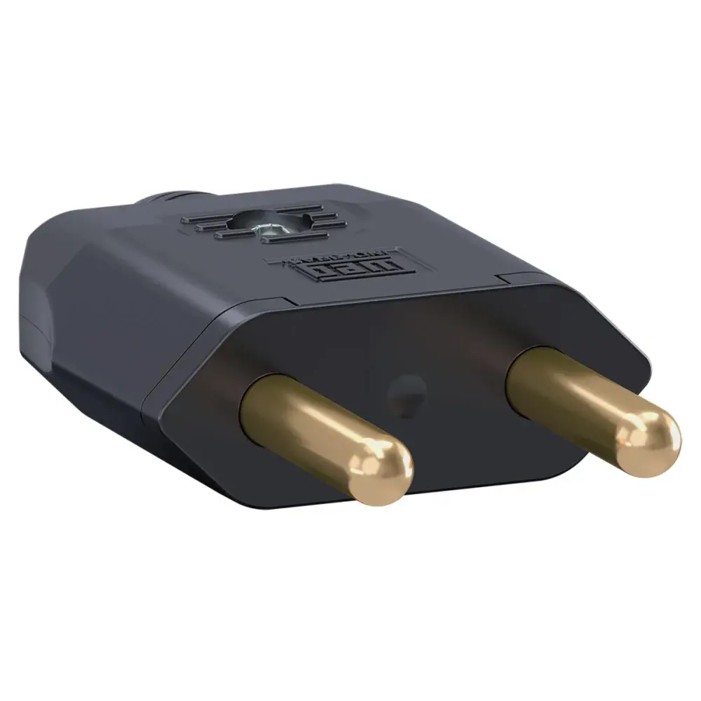 Plugue macho com 2 pinos 10A preto com 120 unidades WEG