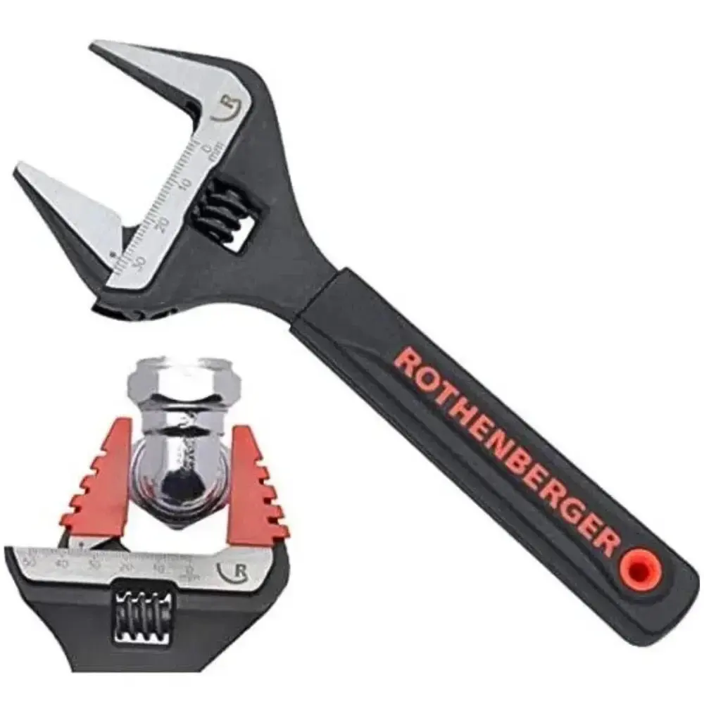 Chave ajustável emborrachada 10" mandíbula larga 70460R Rothenberger