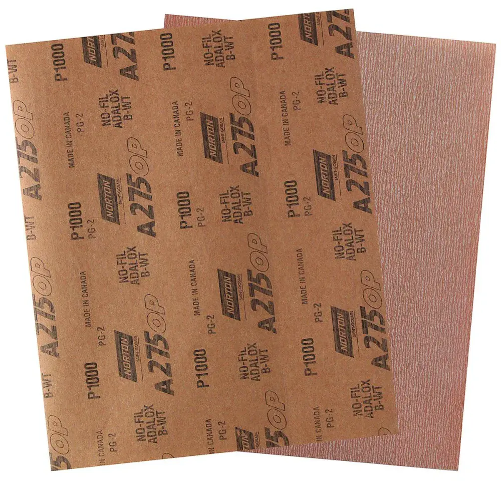 Lixa seco úmido A275 230X280MM grão 1000 Norton — fotografia de referência