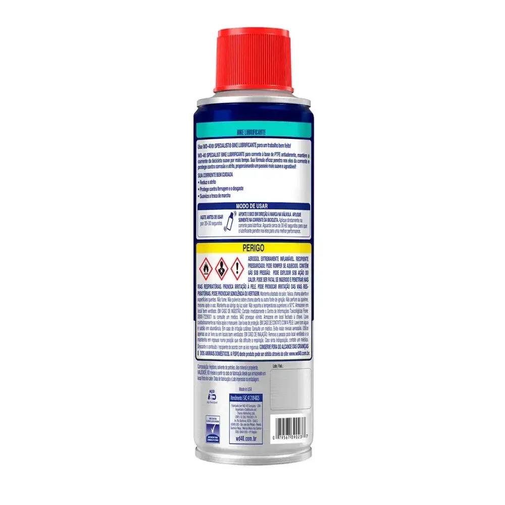 Lubrificante para corrente seco e úmido 255ML bike Wd-40 — fotografia 8