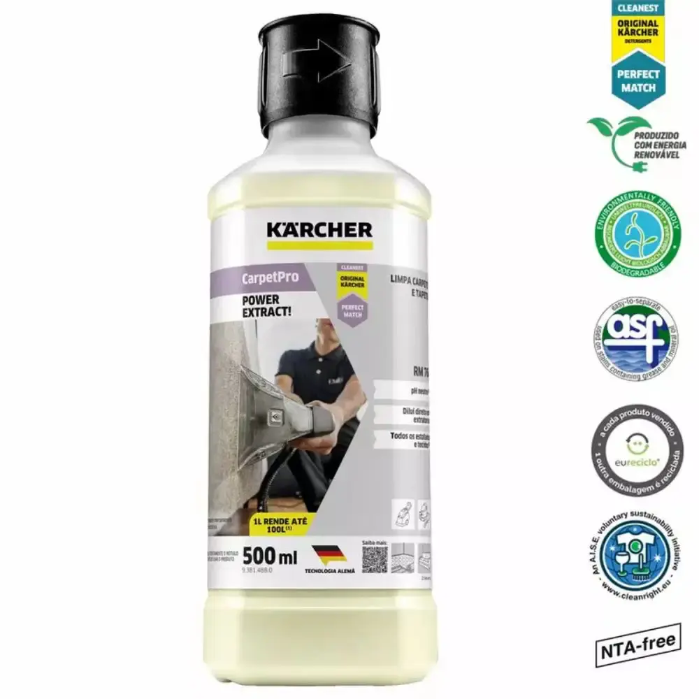 Detergente carpetpro powerextract RM 764 500ML Karcher — fotografia 4
