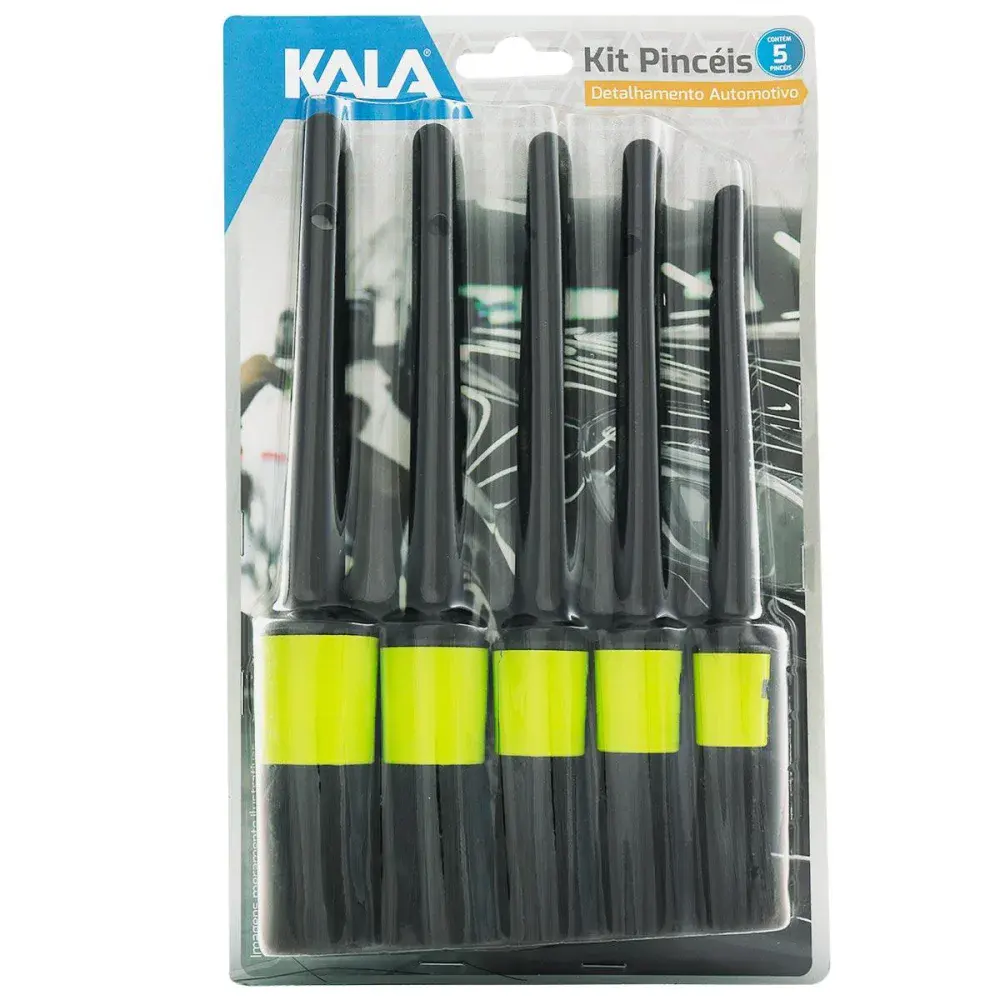 Kit pinceis de detalhamento para automóveis com 5 peç Kala — fotografia 3