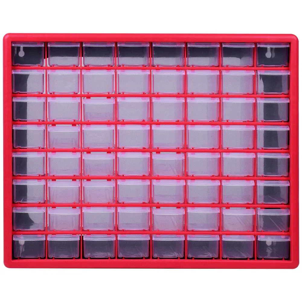 Organizador de plástico multiúso 64 gavetas 500X160MM Worker — fotografia 3