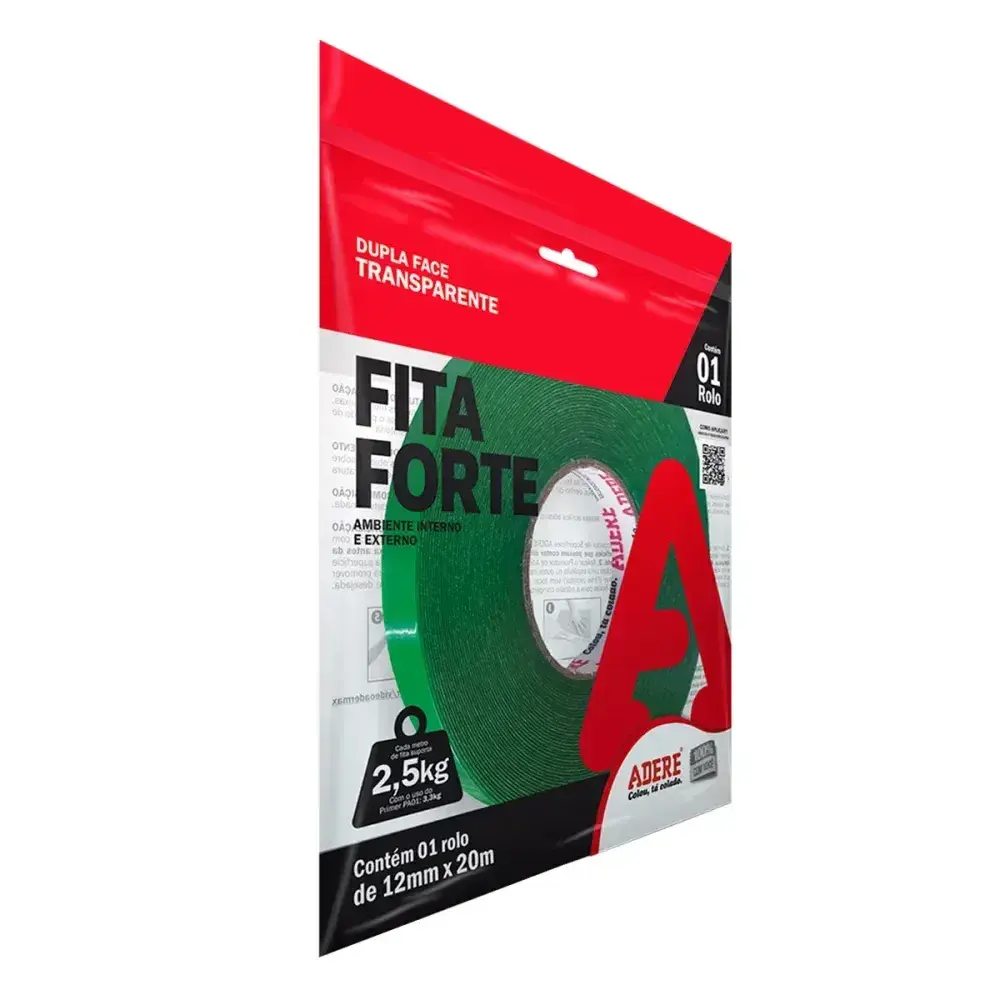 Fita dupla face transp 12MMX20M Adere — fotografia 4