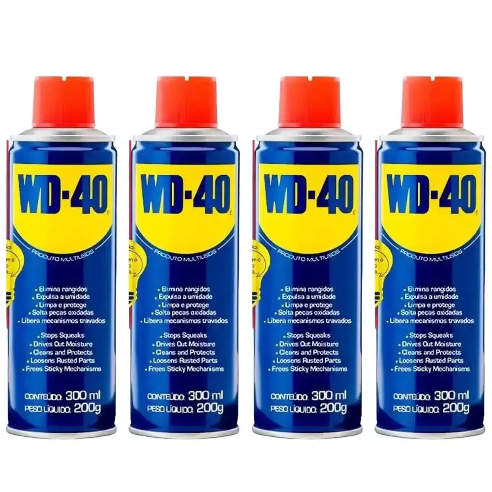 Desengripante spray 300ML industrial com 4 unidades Wd-40