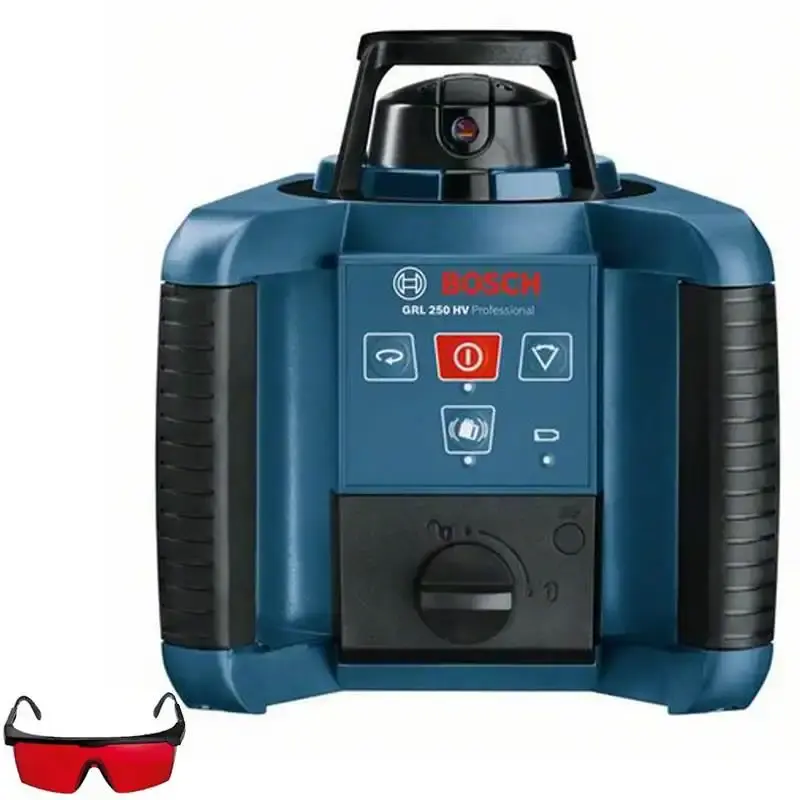 Nível à laser rotativo GRL 250HV completo com maleta e controle Bosch