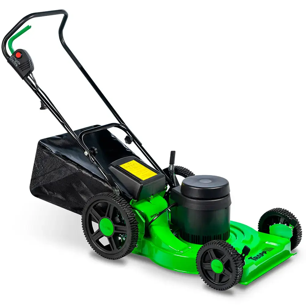 Cortador de grama elétrico 2,0 CV 2500W recolhedor roda alta RM-80E Trapp 110 V
