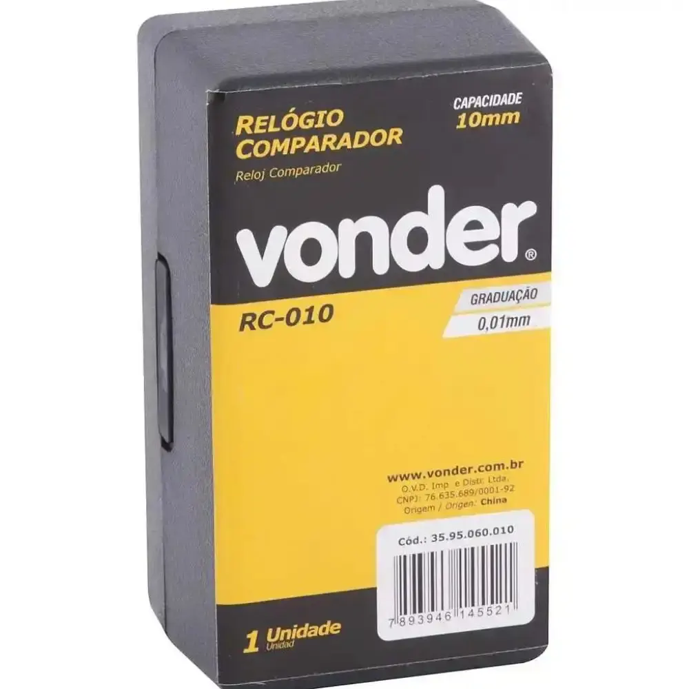 Relógio comparador analógico 10MM RC-010 Vonder — fotografia 7
