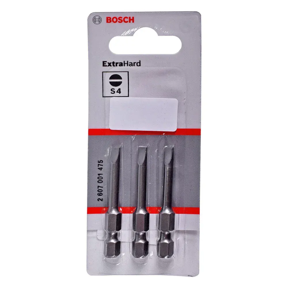 Kit ponta bits fenda sext. 1/4" extra hard 0,5X4,0MM Bosch 3 pçs — fotografia 5