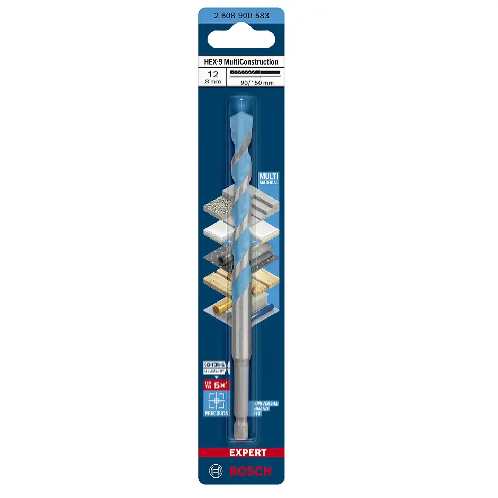 Broca HEX-9 12X90X150 multiconstruction Bosch — fotografia 3