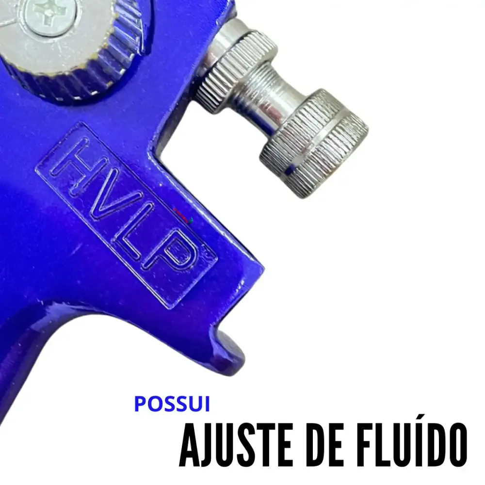 Pistola de pintura gravidade hvlp 2 bicos 1,4 e 1,7 MM EVPPHVLP600-2B Evald — fotografia 10