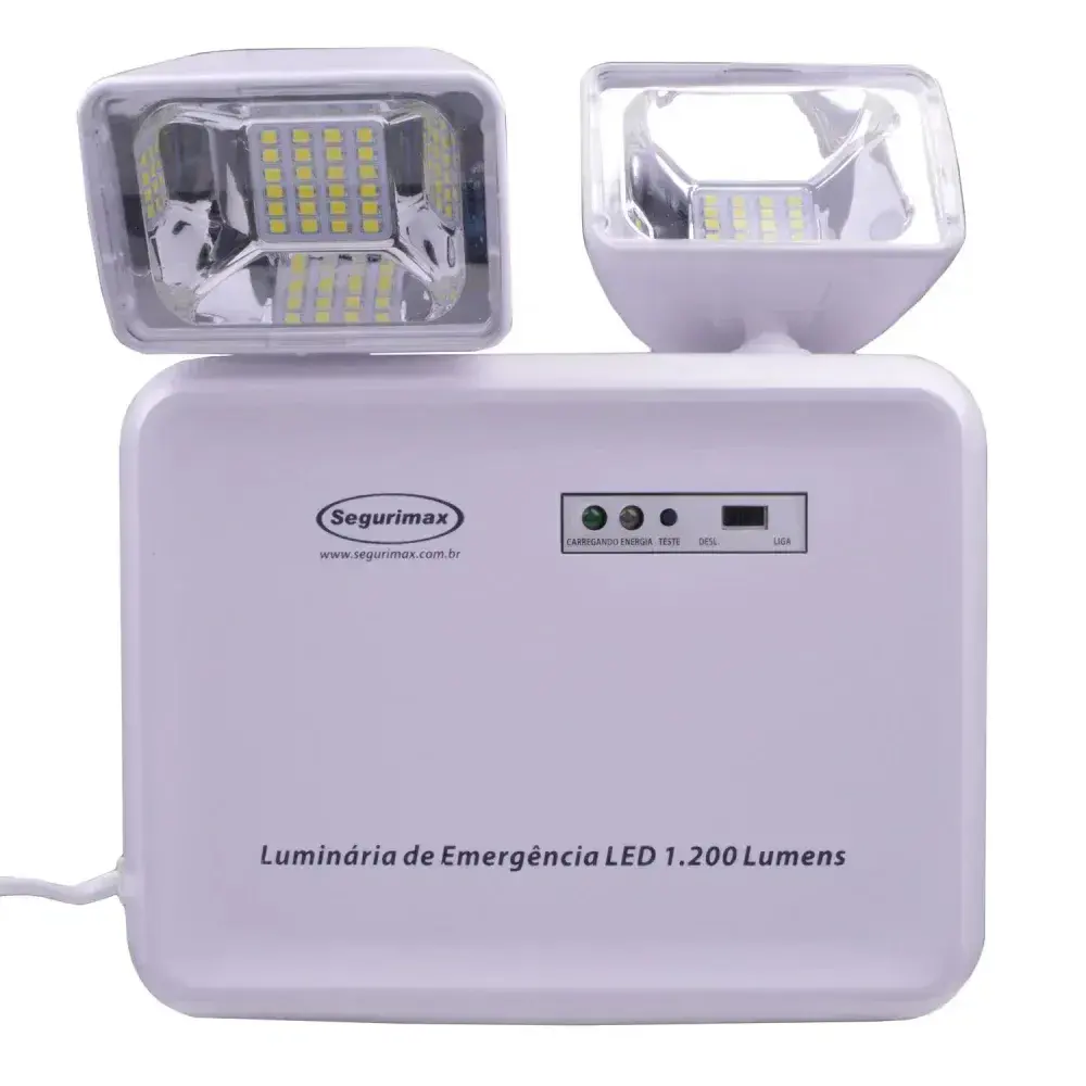 Luminária de emergência led 1200 luméns Segurimax - bivolt — fotografia 8