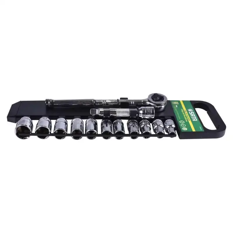 Jogo de soquete sextavado de 10 a 24 MM encaixe 1/2 POL com 13 peças ST09525SJ Sata — fotografia 3