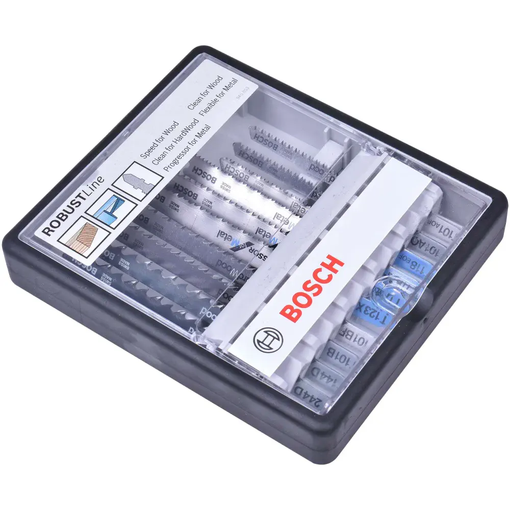 Jogo de serra tico-tico madeira / metal robust Bosch 10 pçs — fotografia 5