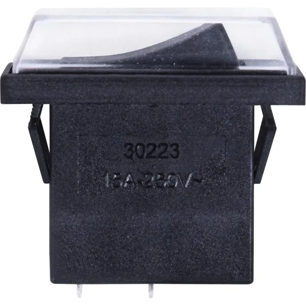 Interruptor ld capa 20A/120V 15A/220V preto Margirius — fotografia 3
