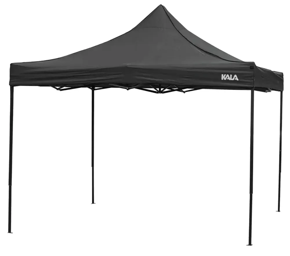 Gazebo dobravel pagoda 3X3M preto Kala — fotografia 4