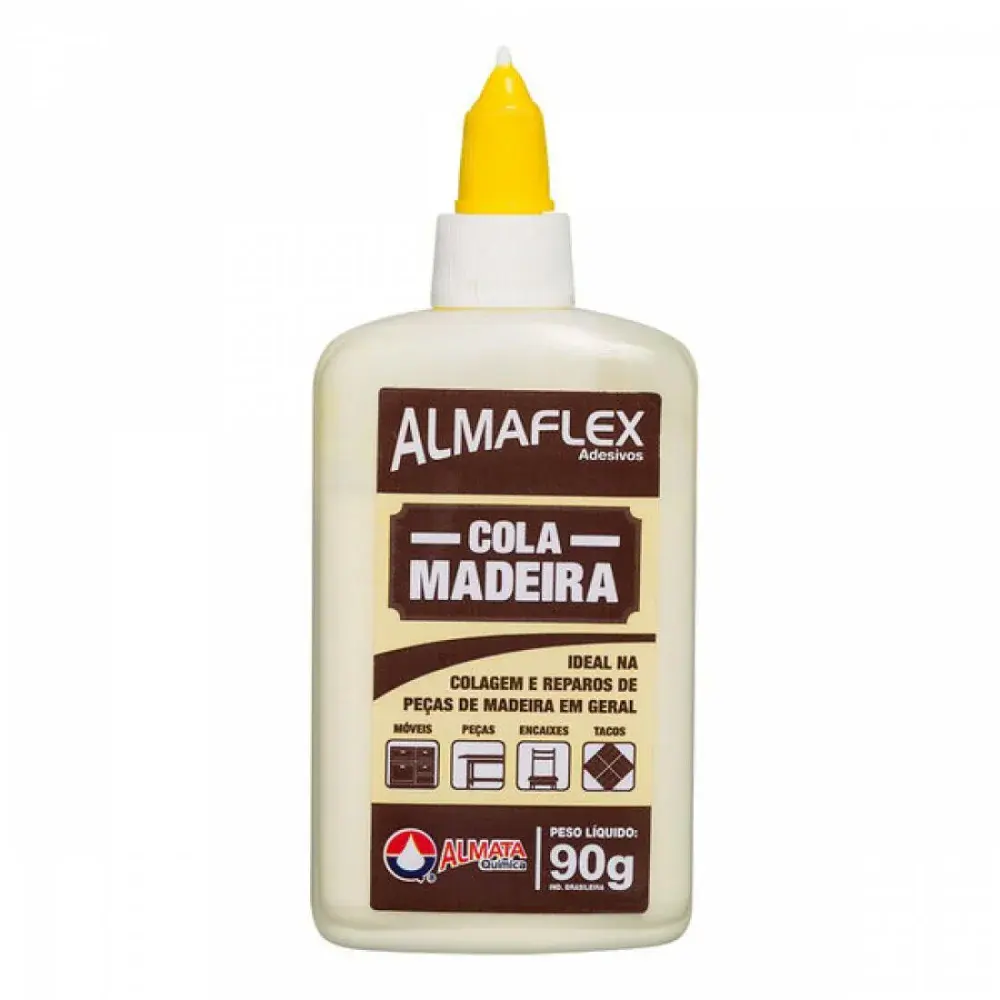 Adesivo cola madeira 90G Almata