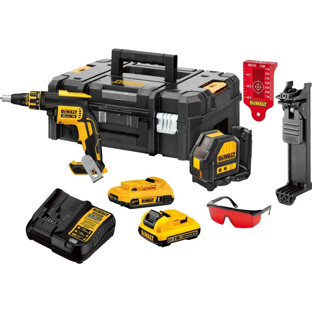 Parafusadeira drywall nível a laser acessórios biv Dewalt