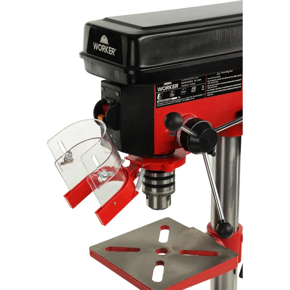 Furadeira de bancada Worker 9 velocidades 1.700RPM 500W bivolt — fotografia 6