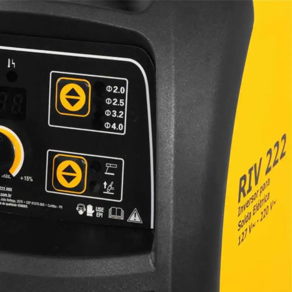 Retificador e inversor para solda elétrica 127V/220V RIV222 Vonder — fotografia 5