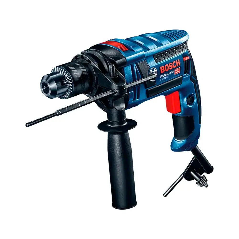 Furadeira de impacto 1/2 pol 850W variável e reversível com maleta GSB16RE Bosch 110 V — fotografia de referência