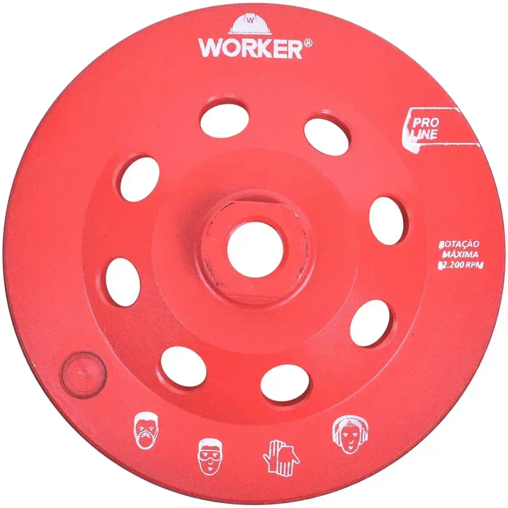 Rebolo diamantado 115MM x 20MM Worker — fotografia 9