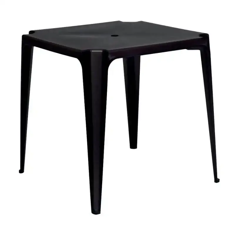Mesa plástica bela vista 70CM preta 15151003 Mor