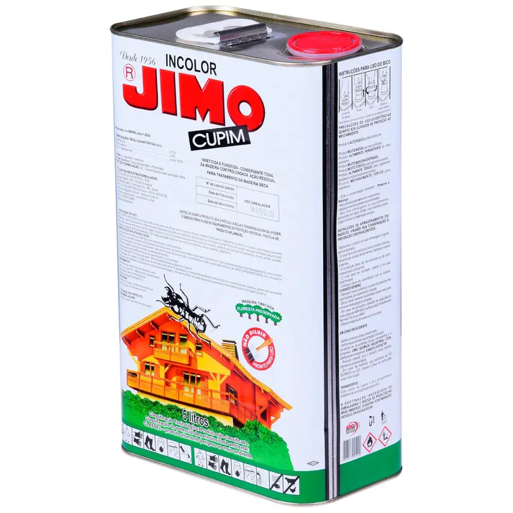 Jimo cupim inseticida incolor 5L jimo cupim Jimo Quimica — fotografia 3