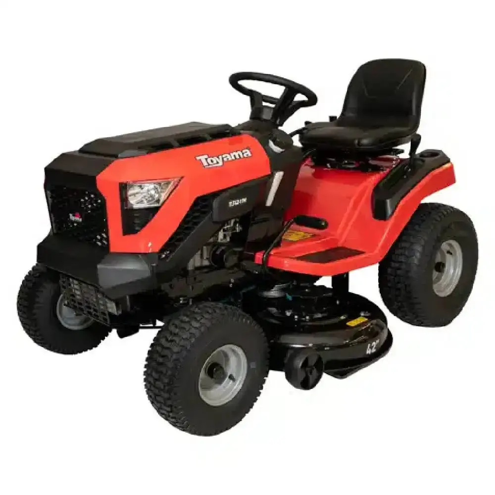 Trator cortador de grama 17HP gasolina 4T com recolhedor 42POL Toyama — fotografia 3