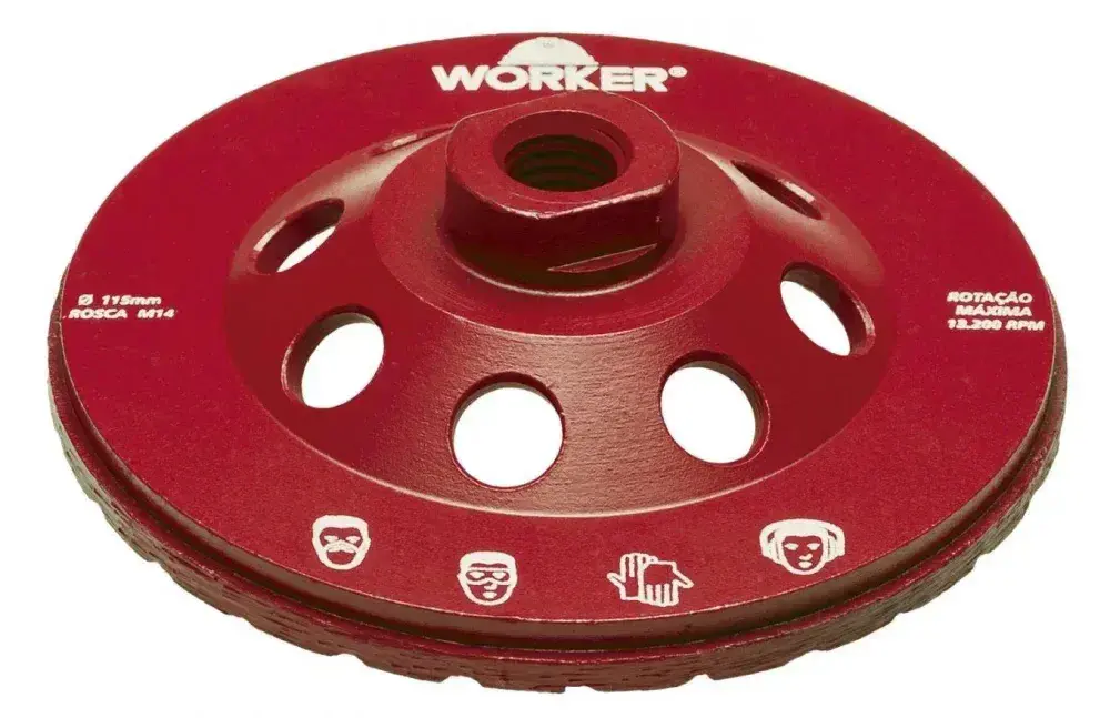 Rebolo diamantado 125MM x 22,23MM Worker — fotografia 5