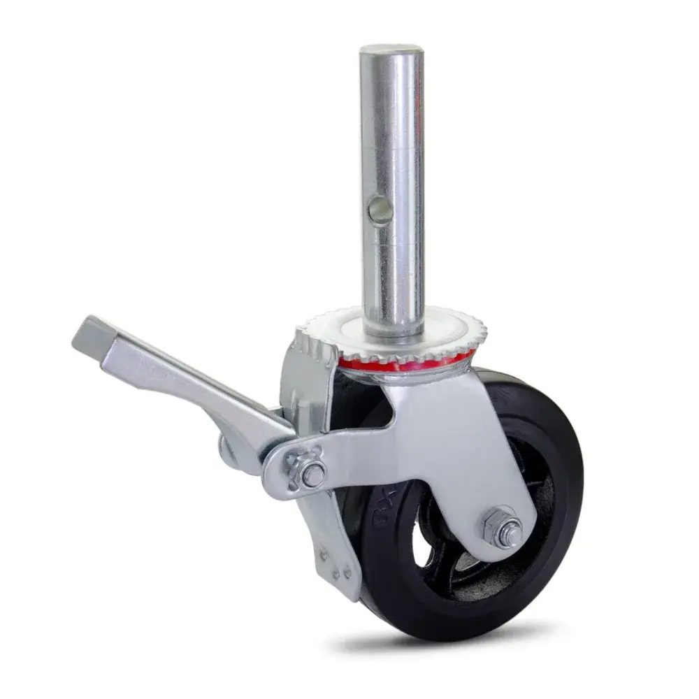Rodízio giratório andaime freio 6X2 140MM 225KG Colson