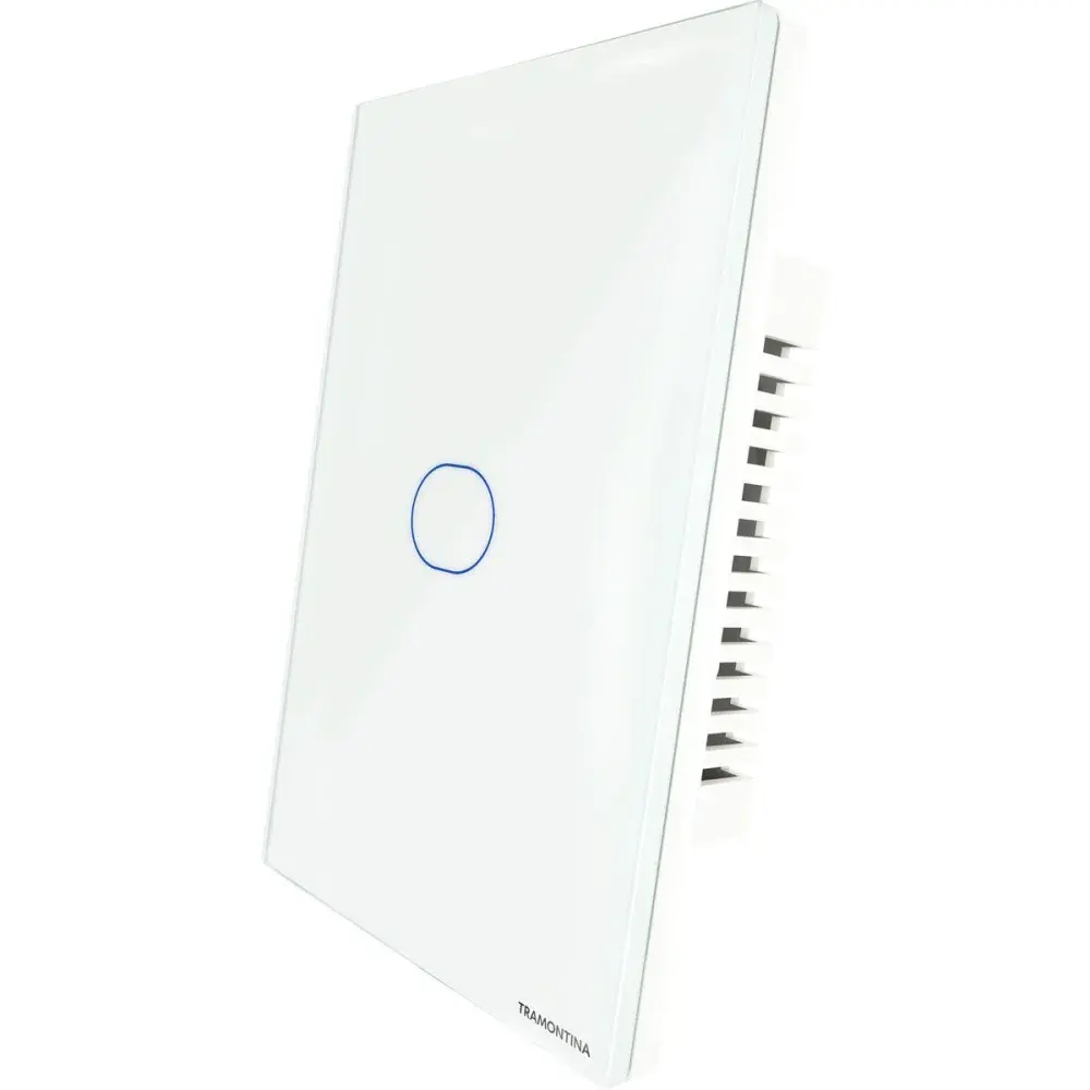 Interruptor touch smart de 1 canal branco Tramontina