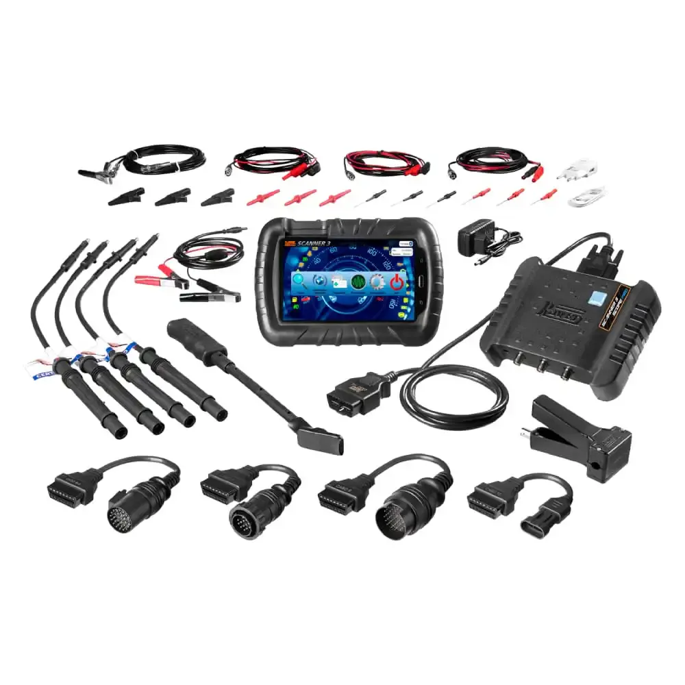 Scanner 3 scope osciloscópio com tablet kit diesel Raven — fotografia 3