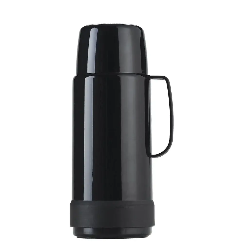 Garrafa térmica 1L lisa preta ideal Invicta