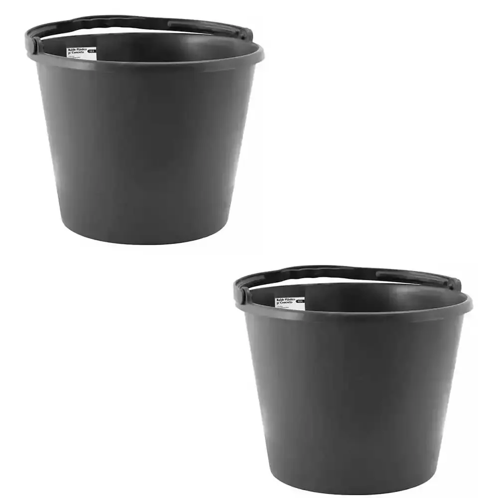 Balde plástico para concreto 12 l 459 com 2 unidades Evald