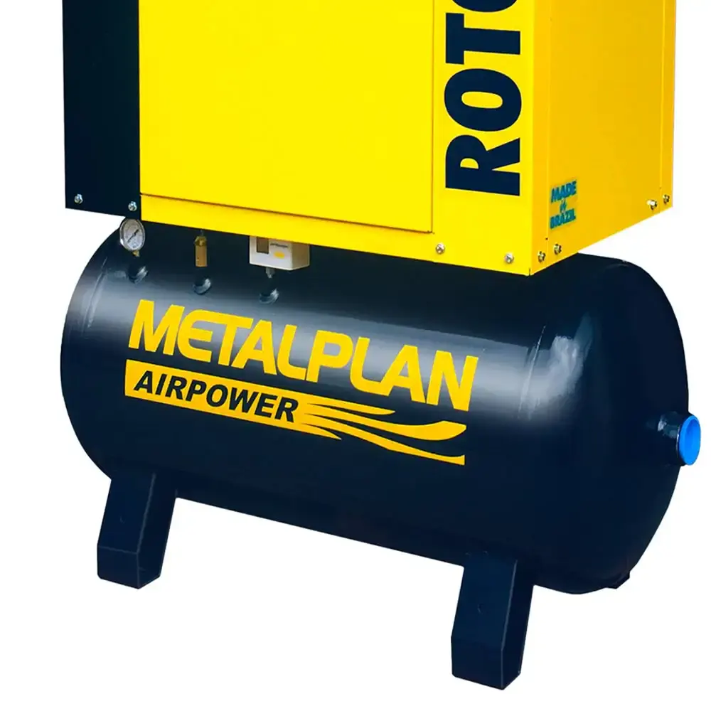 Compressor parafuso 15,0 HP 9 BAR trifásico 380V Metalplan — fotografia 4
