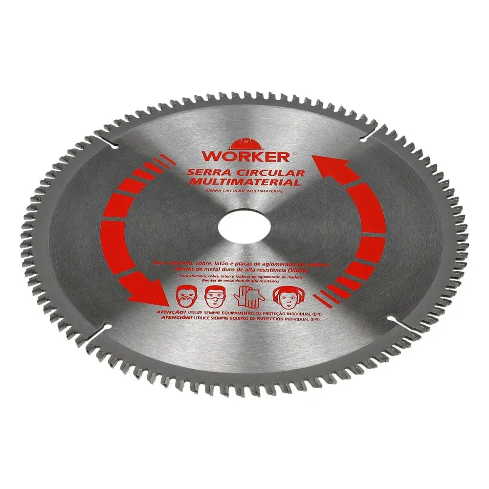 Disco de serra multimaterial 12 96 dentes 30MM Worker — fotografia 4