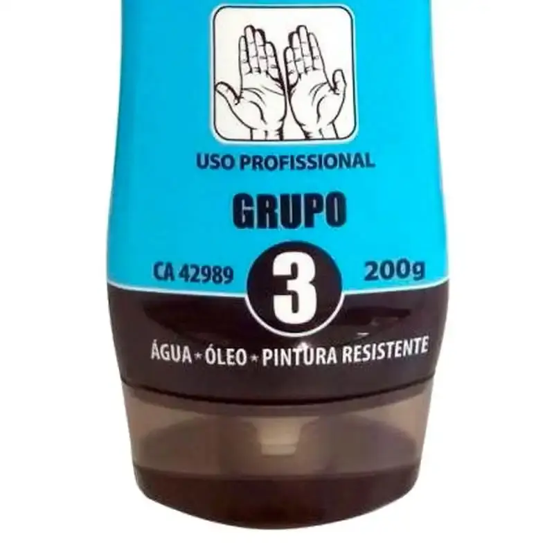 Luva química NB grupo 3 contra bactérias e micro-organismos visível luz negra Nutriex — fotografia 3